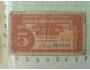 5 Kčs bankovka 1949 série A121 505387