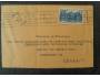 Francie - Praha, obálka dopisu 1947