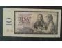 10 Kčs bankovka 1960 série J82 511013