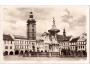České Budějovice Žižkovo náměstí kašna cca r. 1950 °53309