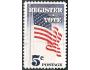 USA 1964 Registrace voličů, vlajka, Michel č.863 raz.