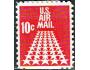 USA 1967 Hvězdy - letecká známka, Michel č.939A **