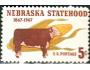 USA 1967 Stát Nebraska, kráva, kukuřice, Michel č.926 **
