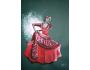 Veronika Holá: Červená tanečnice; Kresba - tuš, akvarel