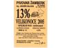 PEMD etiketa 13% VELIKONOCE 2005 ! minipivovar ŽAMBERK