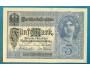 Německo 5 marek 1.8.1917 série Y osmimístný číslovač