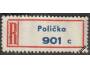 R nálepka Polička (typ C2, od léta 1946)