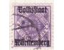 Württemberg o Mi-d.0139X Služební - číslice ve štítu-přetisk