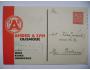 Ander a syn Olomouc firemní lístek reklama 30. léta