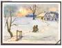 Z. Baloun - vánoční přání, zimní krajina
