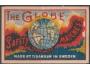 Švédsko 1938, zápalková nálepka, The Globe červená m