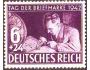 Německo Reich 1942 Filatelista, globus, Michel č.811 *N vada