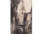 LOUNY ULIČKA U CHRÁMU cca r.1925 °53974O