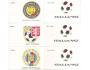MS v kopané Italia 90, fotbalové svazy serie 3 ks známkových