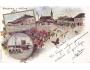 HULÍN KOLÁŽ NÁDRAŽÍ MĚSTO r.1900 DA TISK J.SLOVÁK °710O