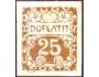 ČSR 1919 Doplatní Secesní ornament 25 h, Pofis č.DL5 **