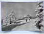 Jeseníky Kursovní (Sokolí) chata pod Pradědem lyžaři 1963