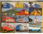 Set 12 železničních pohlednic ČD v obalu *2897A