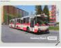 Reklam.kartička trolejbusu ŠKODA 15Tr - Vozíme Plzeň *166