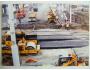 Barevné foto výstavby podchodu u nádraží v Plzni *9141
