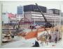 Barevné foto výstavby podchodu u nádraží v Plzni *9157