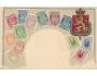 NORSKO-ZNÁMKOVÁ POHLEDNICE-PLASTICKÁ / r.1904 / M371-63+64