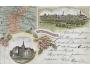 MAPA-KUTNÁ HORA+okolí-POHLEDNICE / r.1900 / M372-113+114