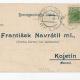 Koresp.lístek r.1907 prošlá pošt. L1/136