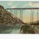 Post Card USA most s vlakem a mužem Y/152