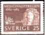 Švédsko 1963 G.Du Rietz, lékař, Michel č.508A raz.