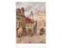 ČESKÝ KRUMLOV NÁMĚSTÍ MALOVAL V. FISCHER ***53827C