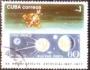 Kuba 1977 Známka na známce, sputnik, Michel č. 2209 raz.
