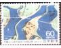 Japonsko 1987 Regulace řek, mapa, Michel č. 1748 raz.