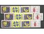 Švédsko Mi.1959-62 pozdravné známky 2,40€ a3-9 za 1 sadu