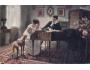 ŽENA =MILENCI U KLAVÍRU + PES /rok1915?*kc9882