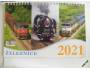 Stolní kalendář Železnice 2021. Nový nepoužitý *86