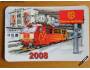 Kalendářík Poštovní spořitelny z roku 2008 s lokomotivou *59