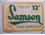 Pivní etiketa - Samson - 12⁰ *588