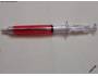 Propisovací tužka průhledná ve tvaru injekční stříkačky *249