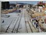 Barevné foto výstavby podchodu u nádraží v Plzni *9185