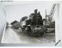 Fotografie černobílá parní lokomotivy *4167