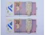 Makedonie 2x 10 denar  2011 s. AB, AJ polymer UNC