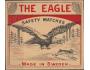 Švédsko 1936 Zápalková nálepka balíčková, The eagle - orel h