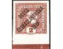 Pošta československá 1919, č.60d s okrajem a DZ *N