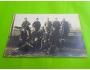 ŽELEZNICE dělníci trať  R-U stará fotopohlednice 9cm x 14cm