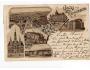 Litografie Liberec Reichenberg pošta, r.1898,prošlá,G/225