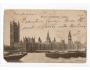 Post Card Londýn,London Parlament lodě ,prošlá,Y/342