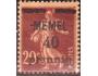 Memel Klajpeda 1920 Rozsévačka, přetisk, Michel č.22a *N