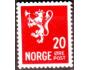 Norsko 1937 Lev se sekerou - znak, Michel č.184 **