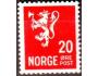 Norsko 1937 Lev se sekerou - znak, Michel č.184 *N
